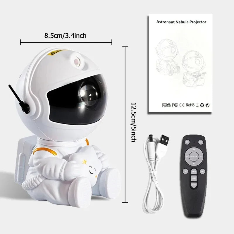 Galaxy Star Projector Night Light Astronaut Space Ceiling
