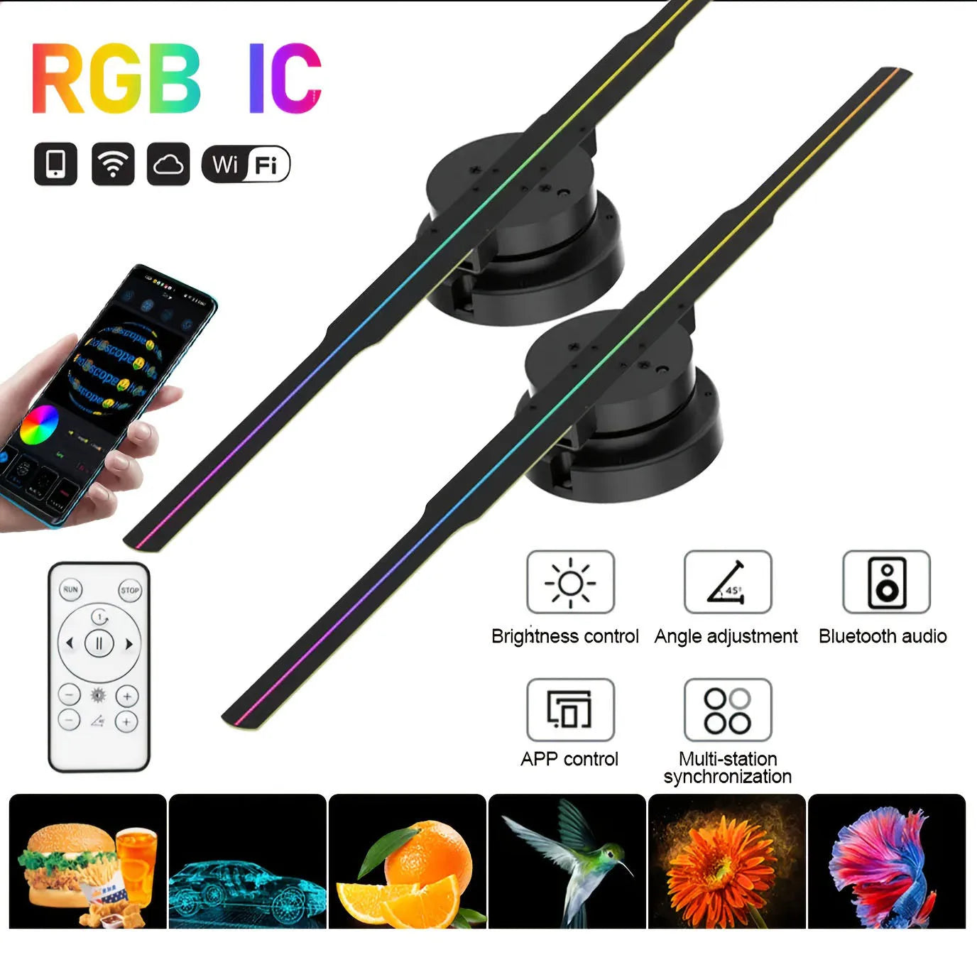 3D Holographic Projection Fan 42CM