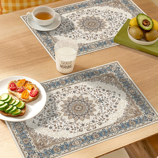 1pc, Rectangle PVC Mat, Home Decoration