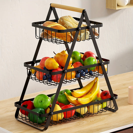 Tiers Storage Basket Countertop