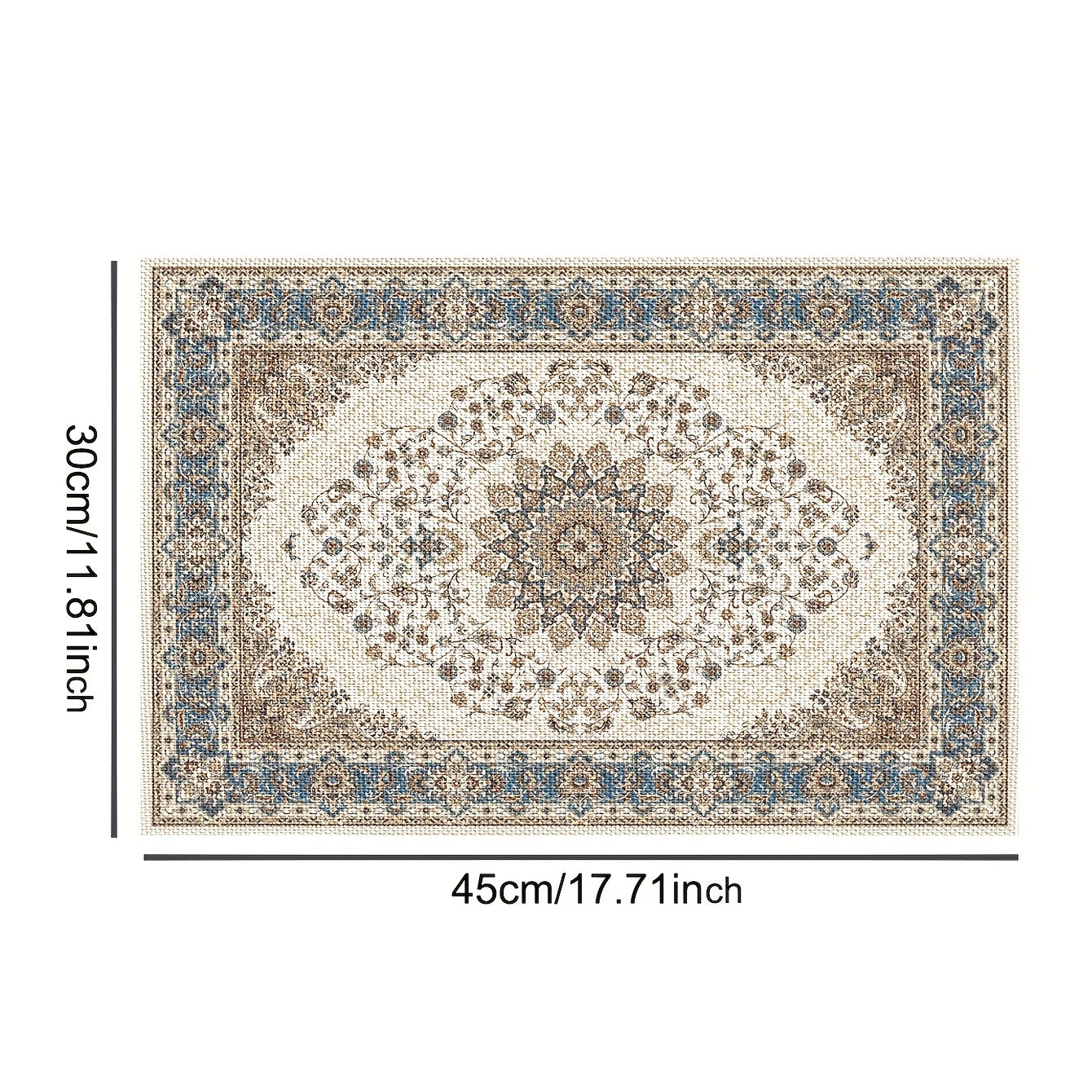 1pc, Rectangle PVC Mat, Home Decoration