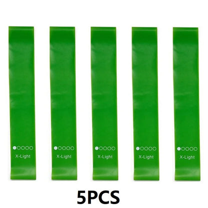 5PCS Fitness Resistance Rubber Bands Elastic Pull-up Bands