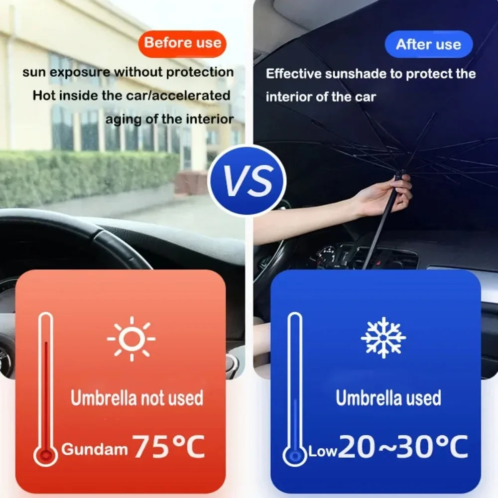 Car Sunshade Umbrella For Auto Shading Car Sun Shade Protector