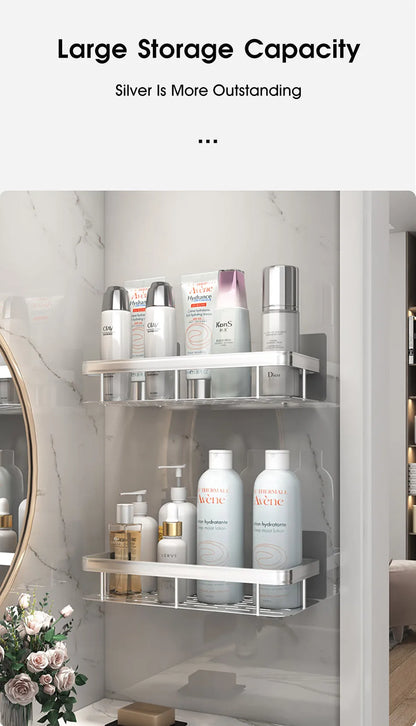 Bathroom Storage Rack  Wall Mount Corner Shelf