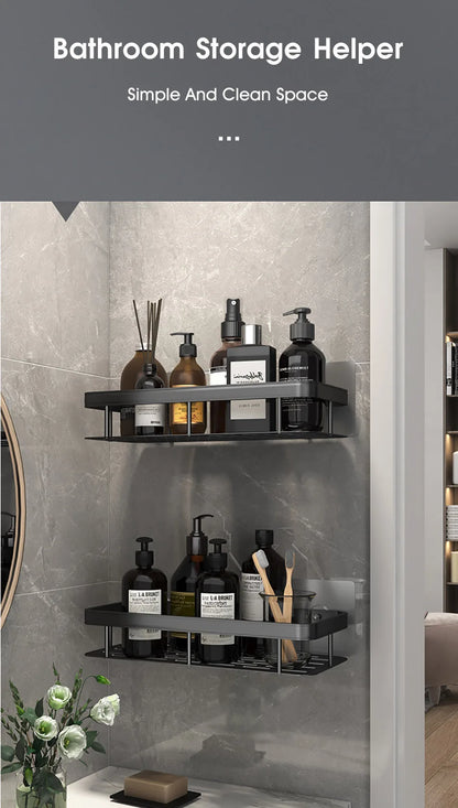 Bathroom Storage Rack  Wall Mount Corner Shelf
