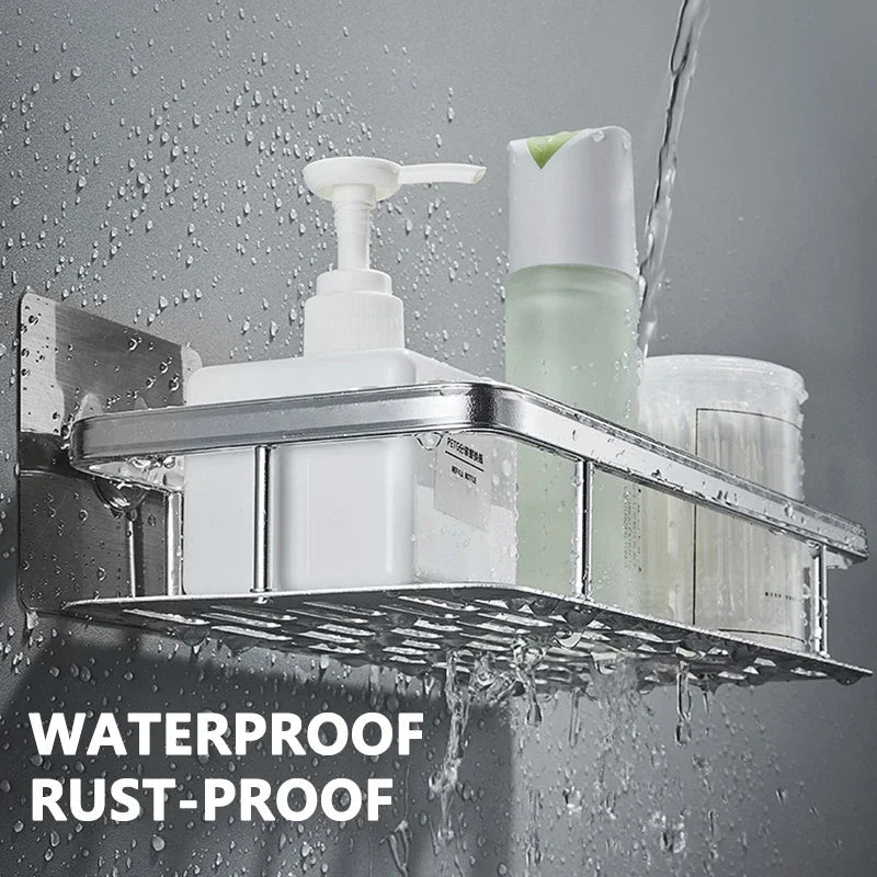 Bathroom Storage Rack  Wall Mount Corner Shelf