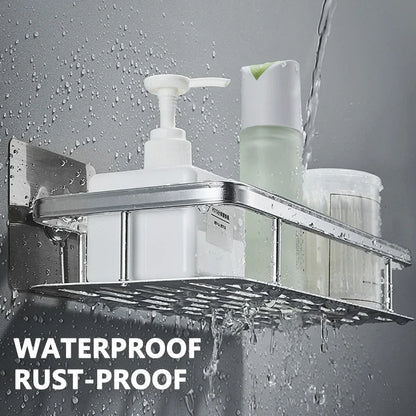 Bathroom Storage Rack  Wall Mount Corner Shelf