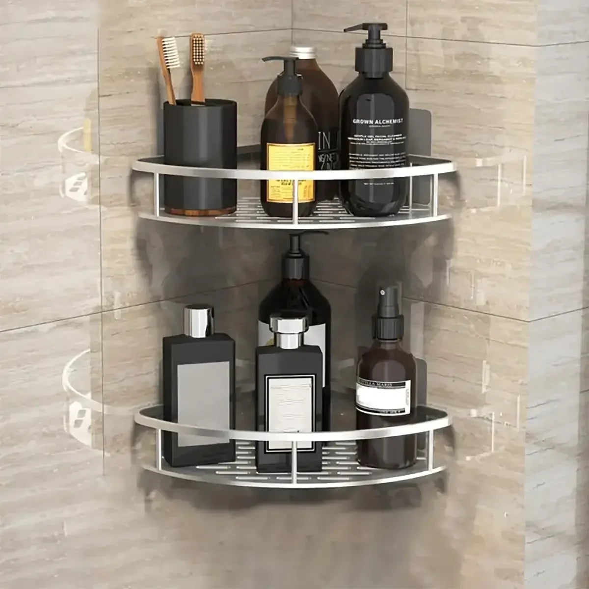 Bathroom Storage Rack  Wall Mount Corner Shelf