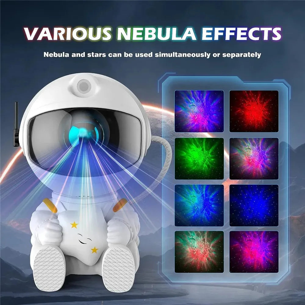 Galaxy Star Projector Night Light Astronaut Space Ceiling