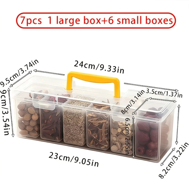 7-Piece Lidded Sealed Spice Container Set