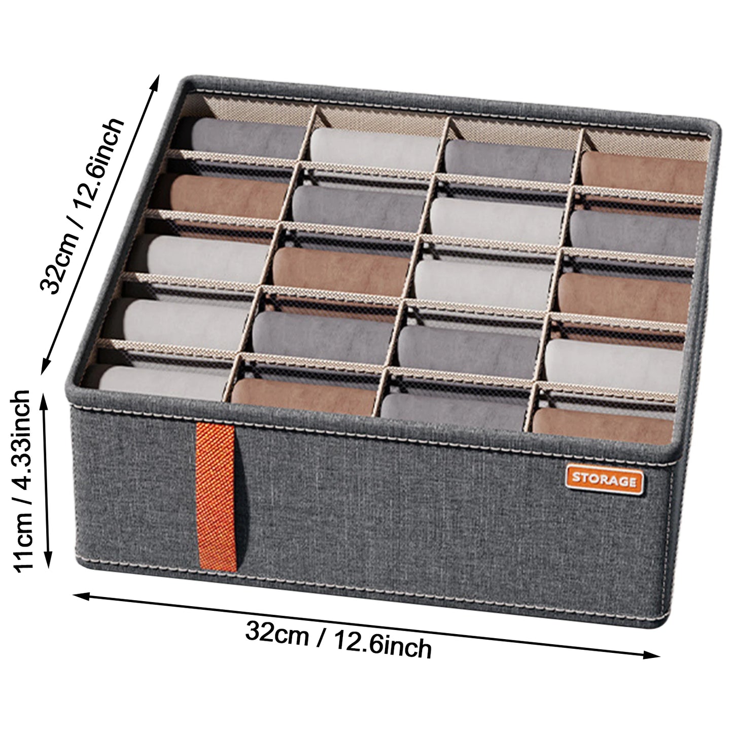 Wardrobe Clothes Organizer 6-20 Grids