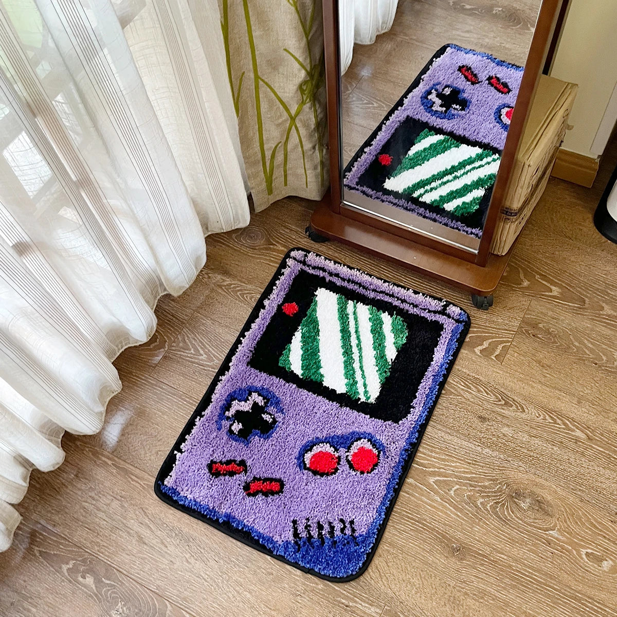 Purple Games Console Tufted Rug