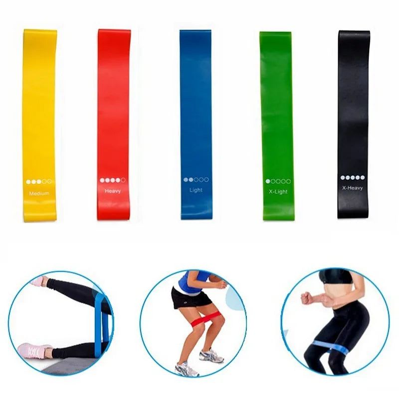5PCS Fitness Resistance Rubber Bands Elastic Pull-up Bands
