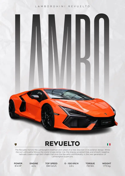 Luxury Super Car Race Cars Posters and Unframed Canvas Room Home Decor