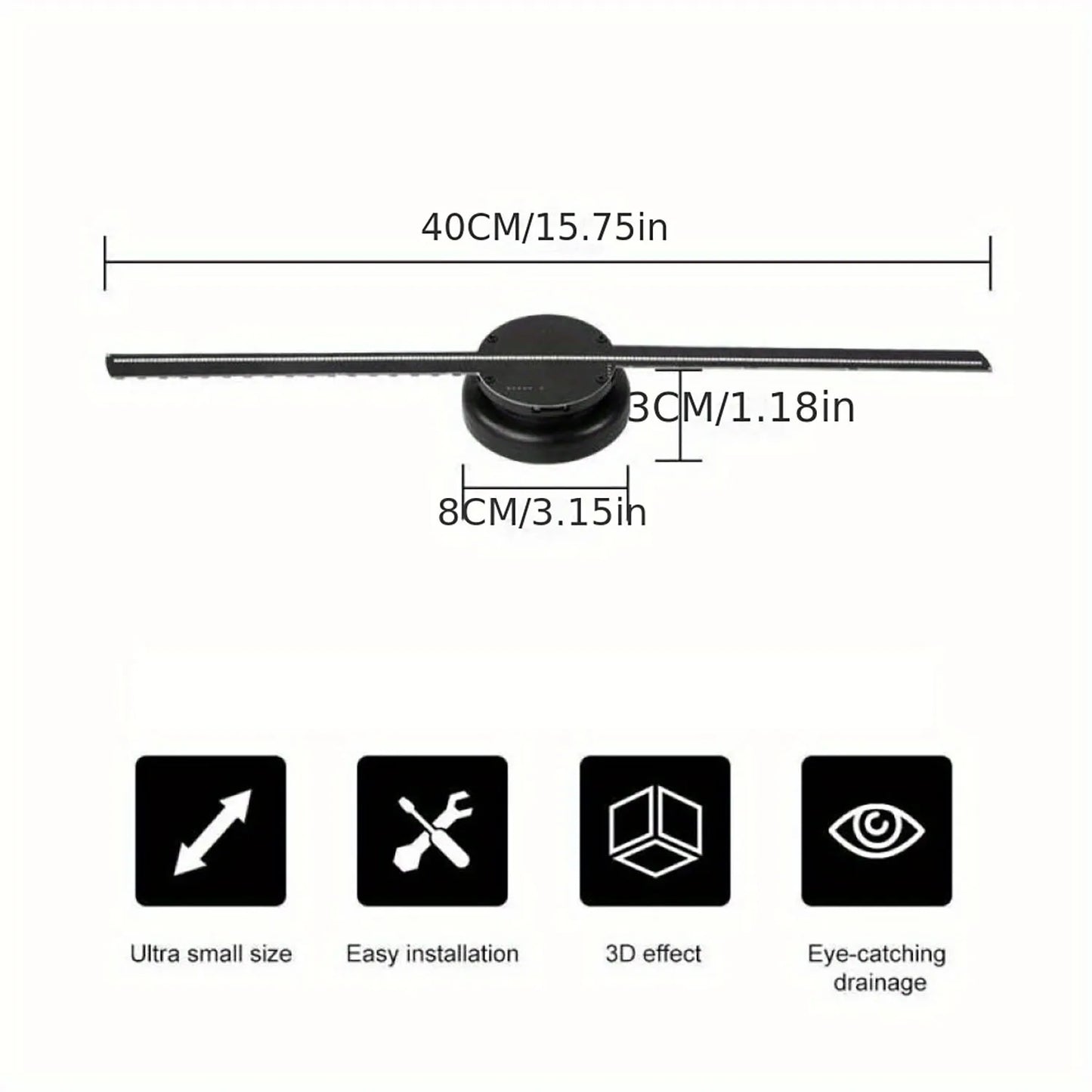 3D Holographic Projection Fan 42CM