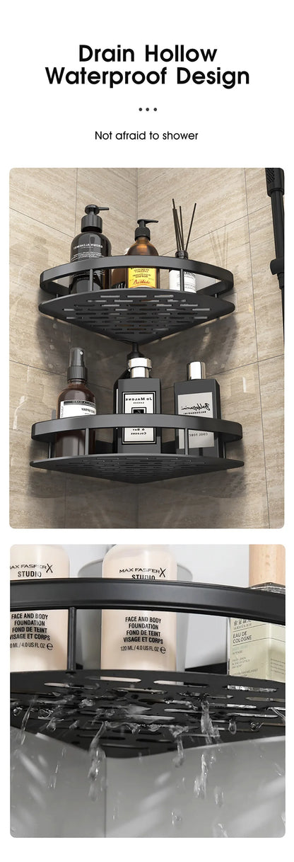 Bathroom Storage Rack  Wall Mount Corner Shelf