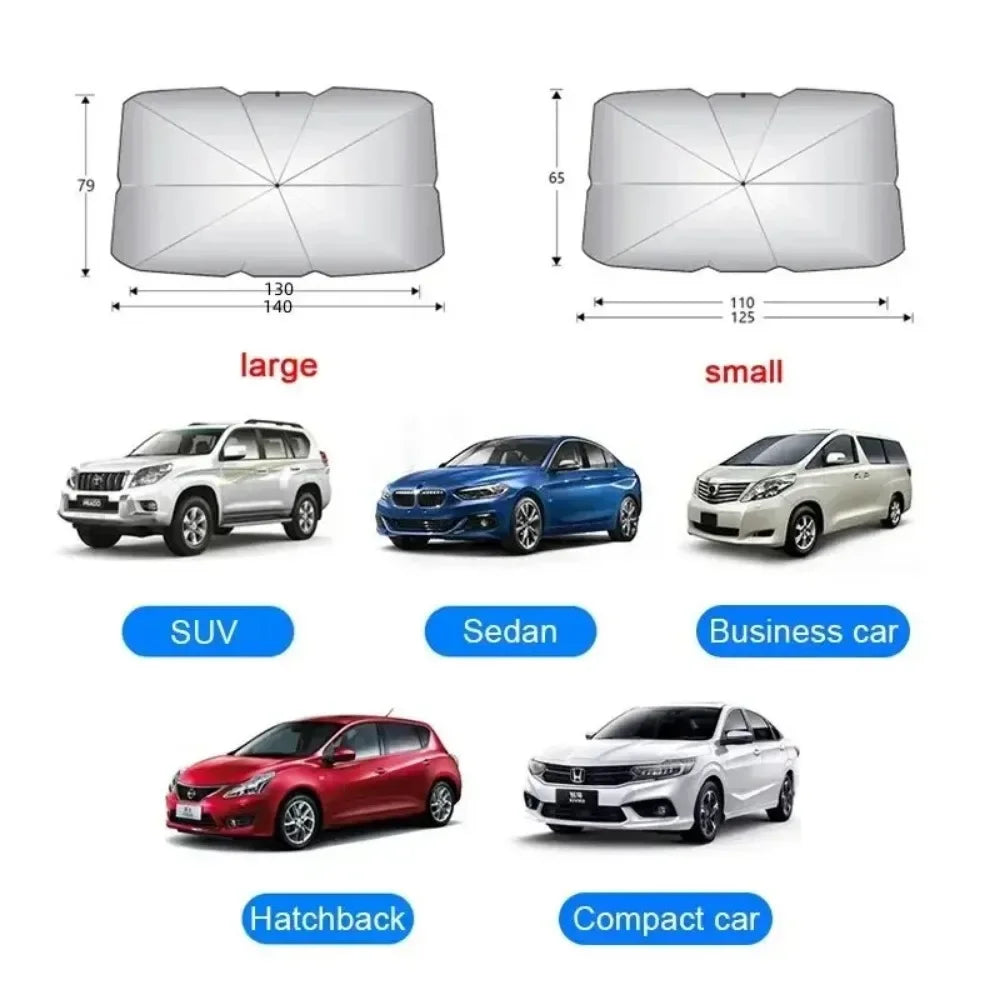 Car Sunshade Umbrella For Auto Shading Car Sun Shade Protector