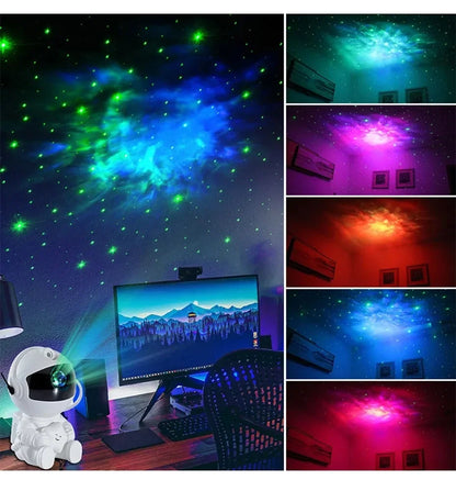 Galaxy Star Projector Night Light Astronaut Space Ceiling