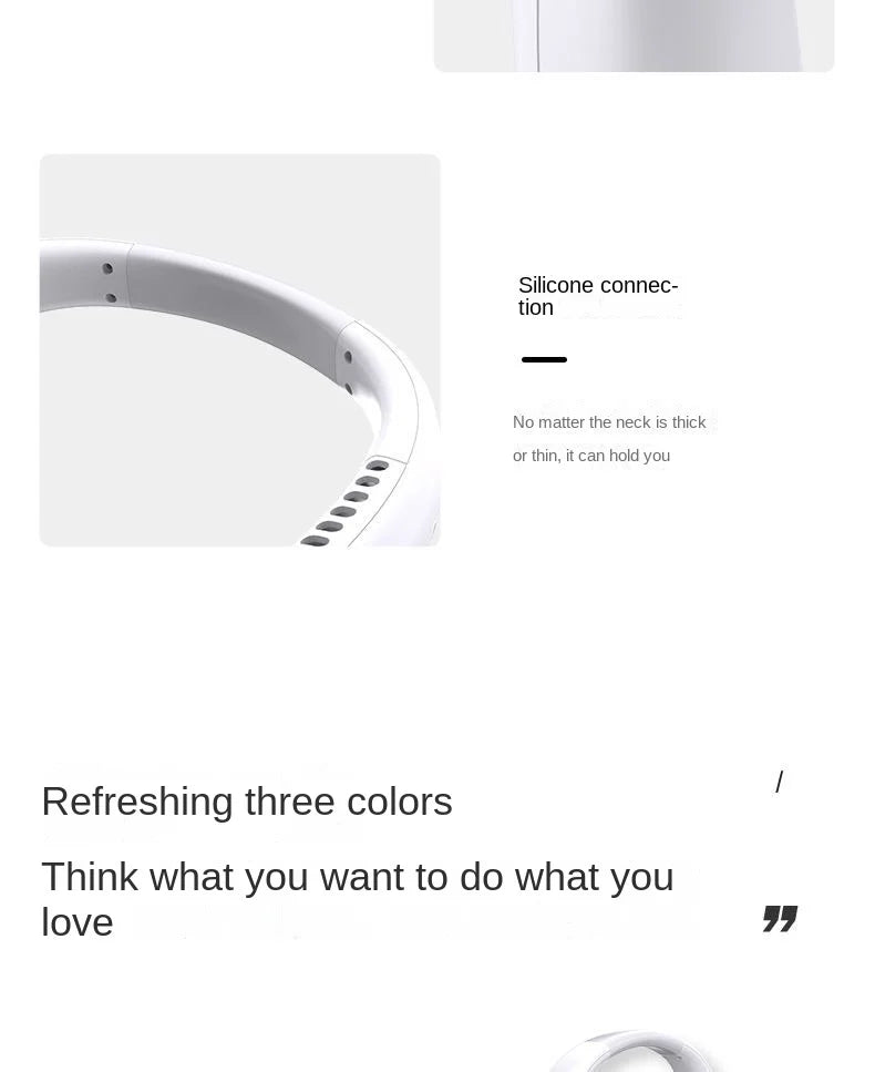 New Mini Neck Mounted Fan Portable Bladeless Neck Rechargeable Air Cooler