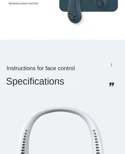 New Mini Neck Mounted Fan Portable Bladeless Neck Rechargeable Air Cooler