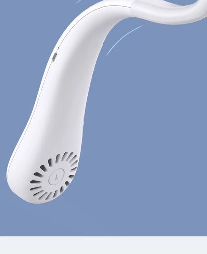 New Mini Neck Mounted Fan Portable Bladeless Neck Rechargeable Air Cooler