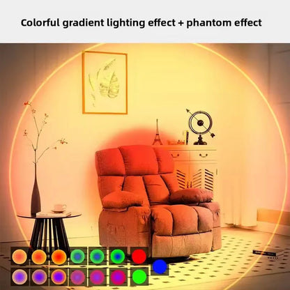 Smart RGB Gradient Night Light Magnetic Motion Sensor Rechargeable Wall Lamp