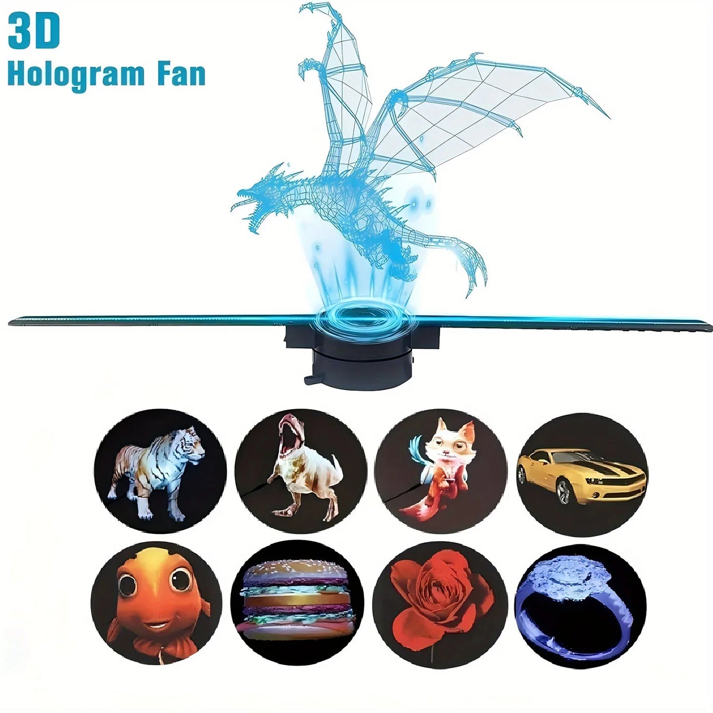 3D Holographic Projection Fan 42CM