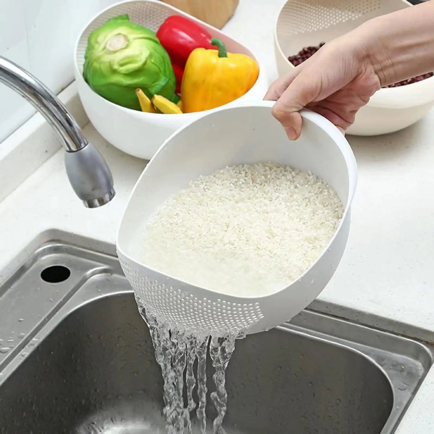 Wash Basket Kitchen, Rice Drainer