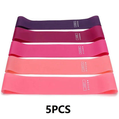 5PCS Fitness Resistance Rubber Bands Elastic Pull-up Bands