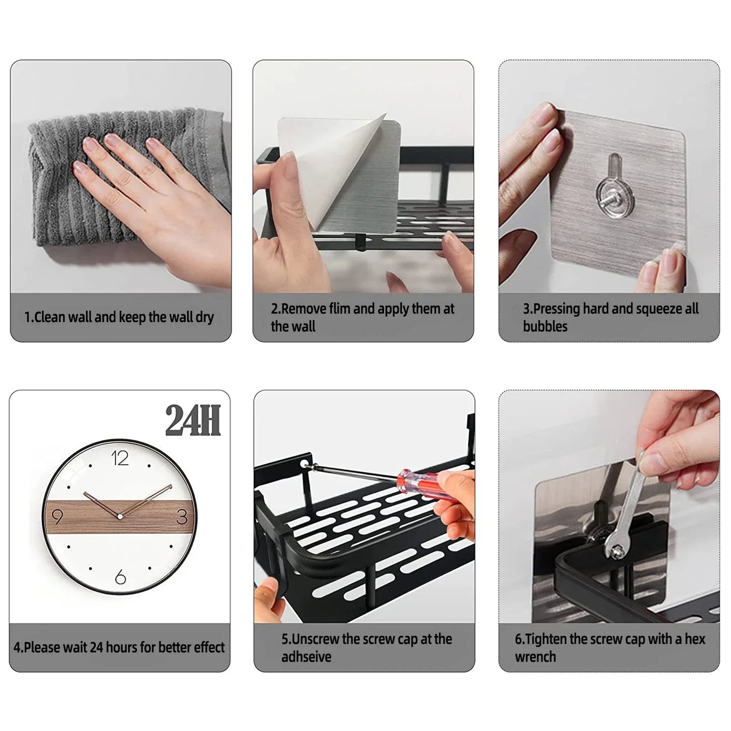 Bathroom Storage Rack  Wall Mount Corner Shelf