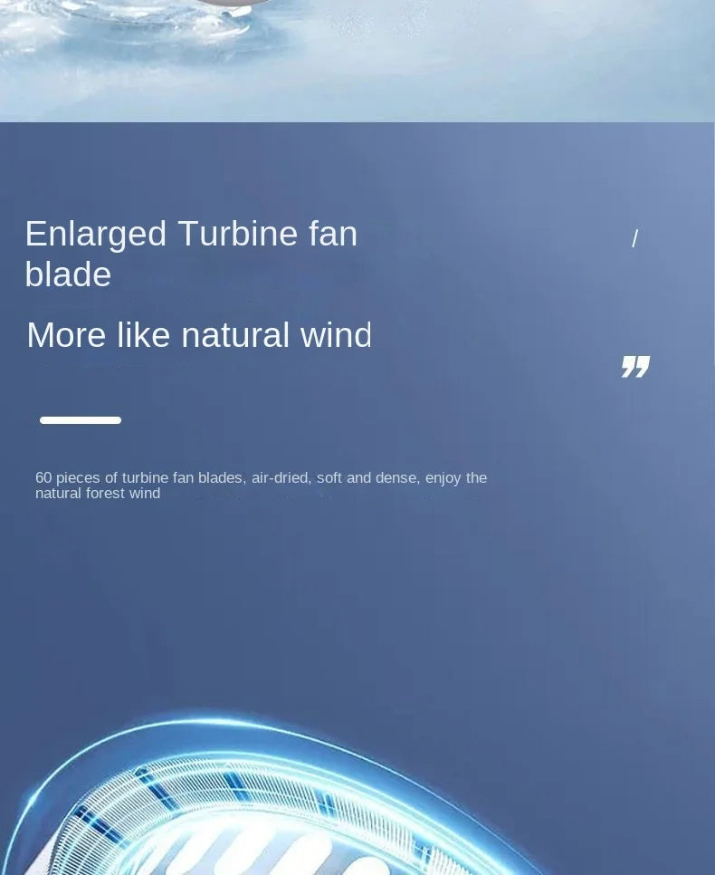 New Mini Neck Mounted Fan Portable Bladeless Neck Rechargeable Air Cooler