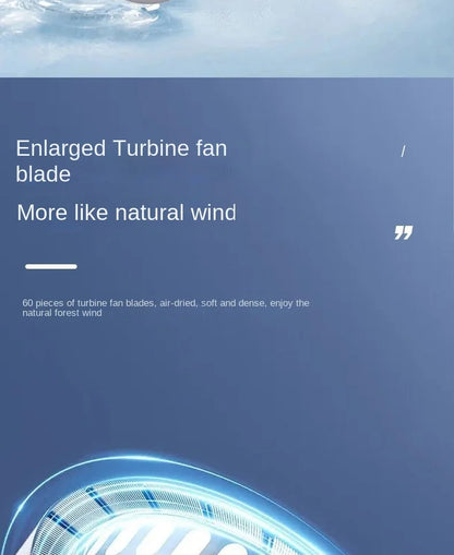 New Mini Neck Mounted Fan Portable Bladeless Neck Rechargeable Air Cooler