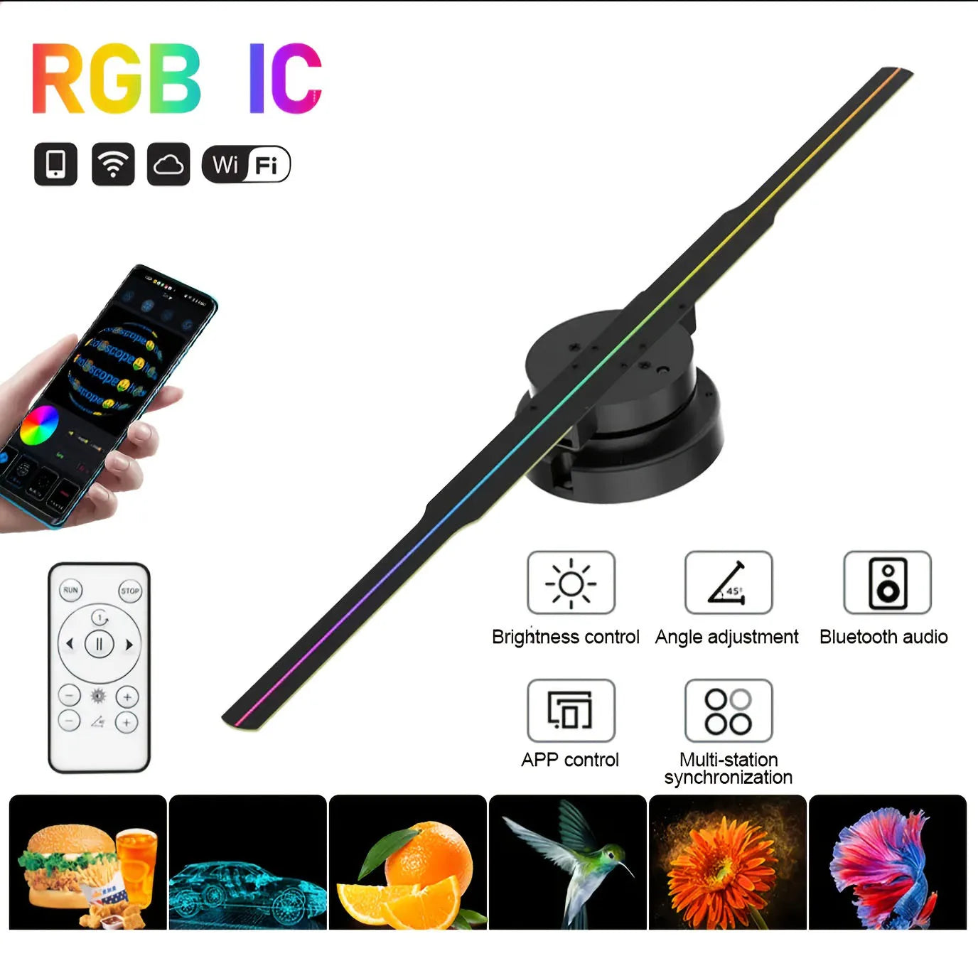 3D Holographic Projection Fan 42CM