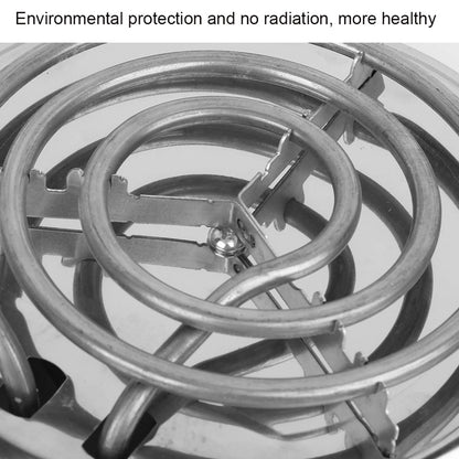 110V 1000W Single Tube Electric Stove Stainless Steel Home Electric Stove US Plug