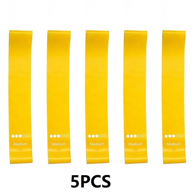 5PCS Fitness Resistance Rubber Bands Elastic Pull-up Bands