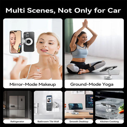 Magnetic Suction Cup Phone Mount for Magsafe 360° Adjustable Magnetic Car Phone Holder