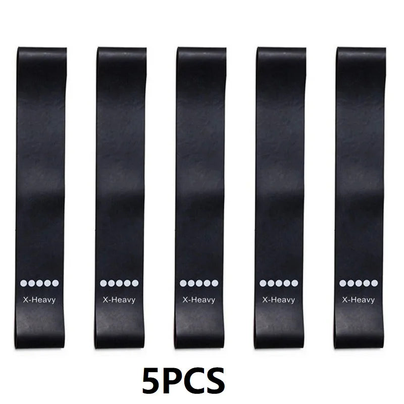 5PCS Fitness Resistance Rubber Bands Elastic Pull-up Bands