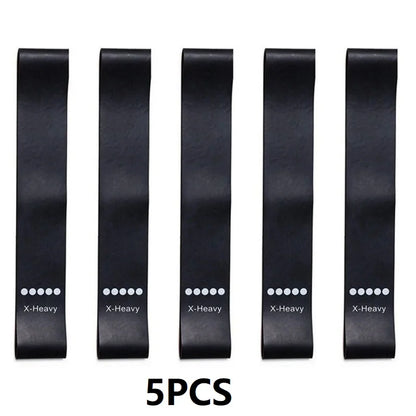 5PCS Fitness Resistance Rubber Bands Elastic Pull-up Bands